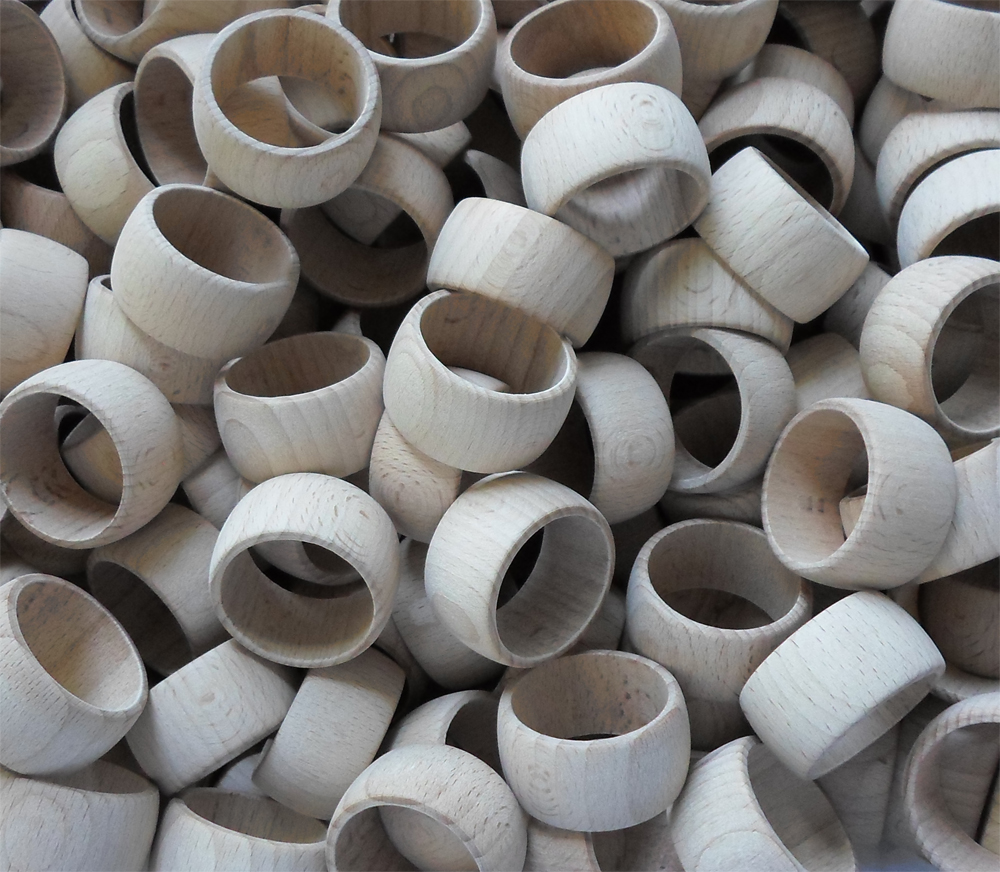 Serviettenringe ca. 42 mm Ø, Buche