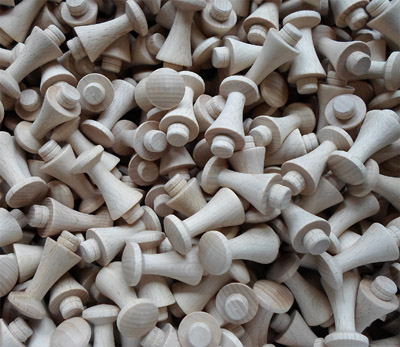 Kleiderhaken - Mantelstecker, Buche