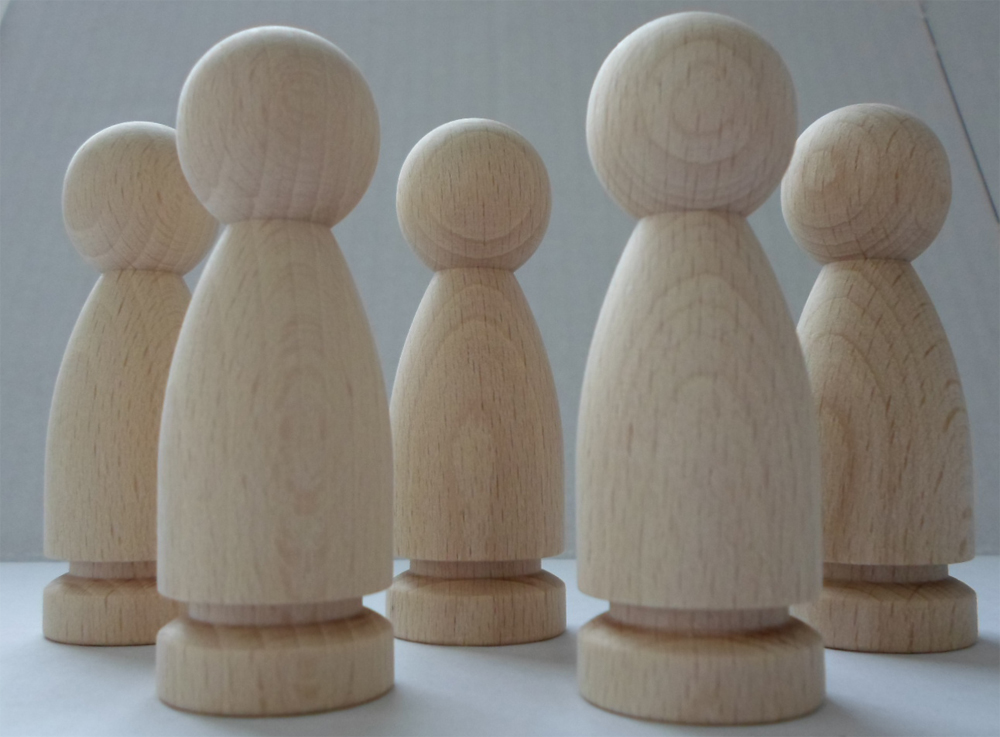 Figurenkegel mit Rille, ca, 73 mm hoch