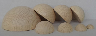 Halbkugel 30 mm Ø, Buche