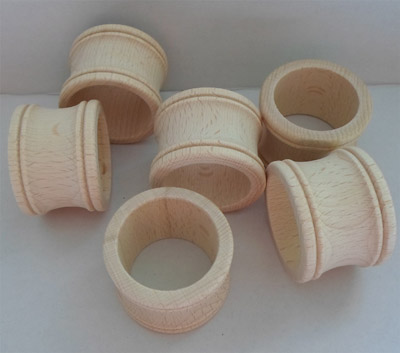 Serviettenringe ca. 48 mm Ø, Buche