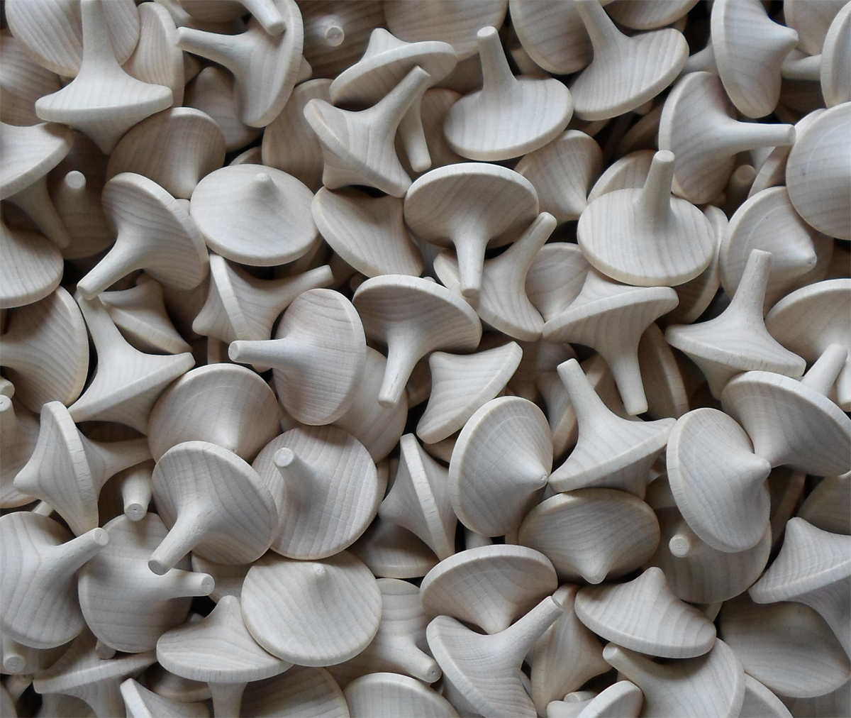 Holzkreisel - Schirmform, Buche