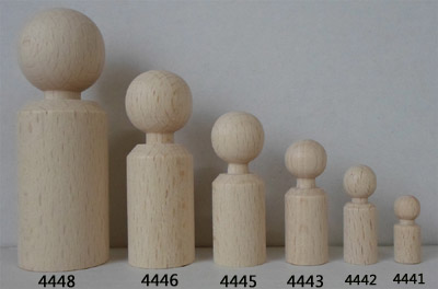 Figurenkegel zylindrisch 38 mm hoch, Buche