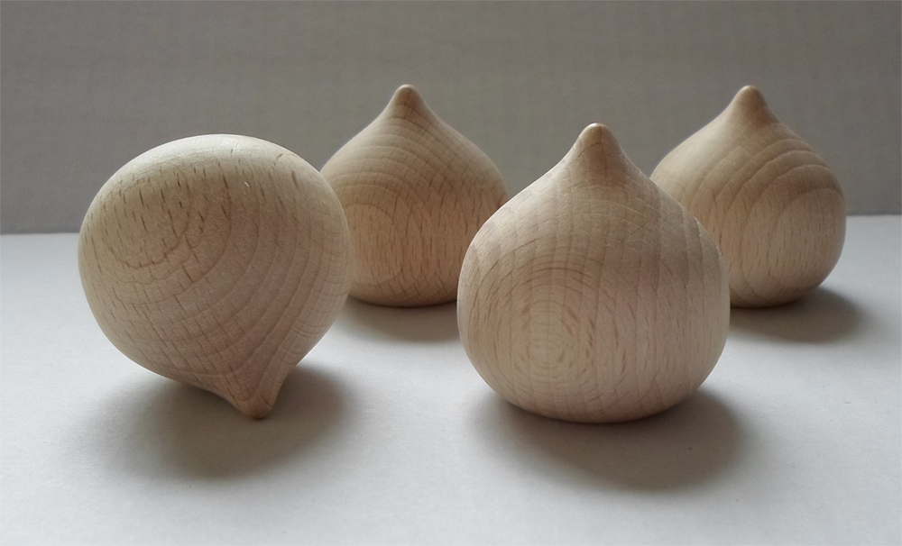 Tropfenform / Zwiebelform aus Buche