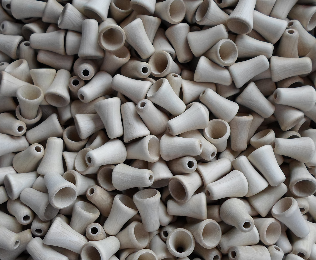 Fädelperle in Glockenform